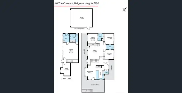 Floorplan of Homely house listing, 46 The Crescent, Belgrave Heights VIC 3160