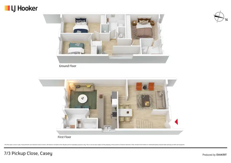 Floorplan of Homely townhouse listing, 7/3 Pickup Close, Casey ACT 2913