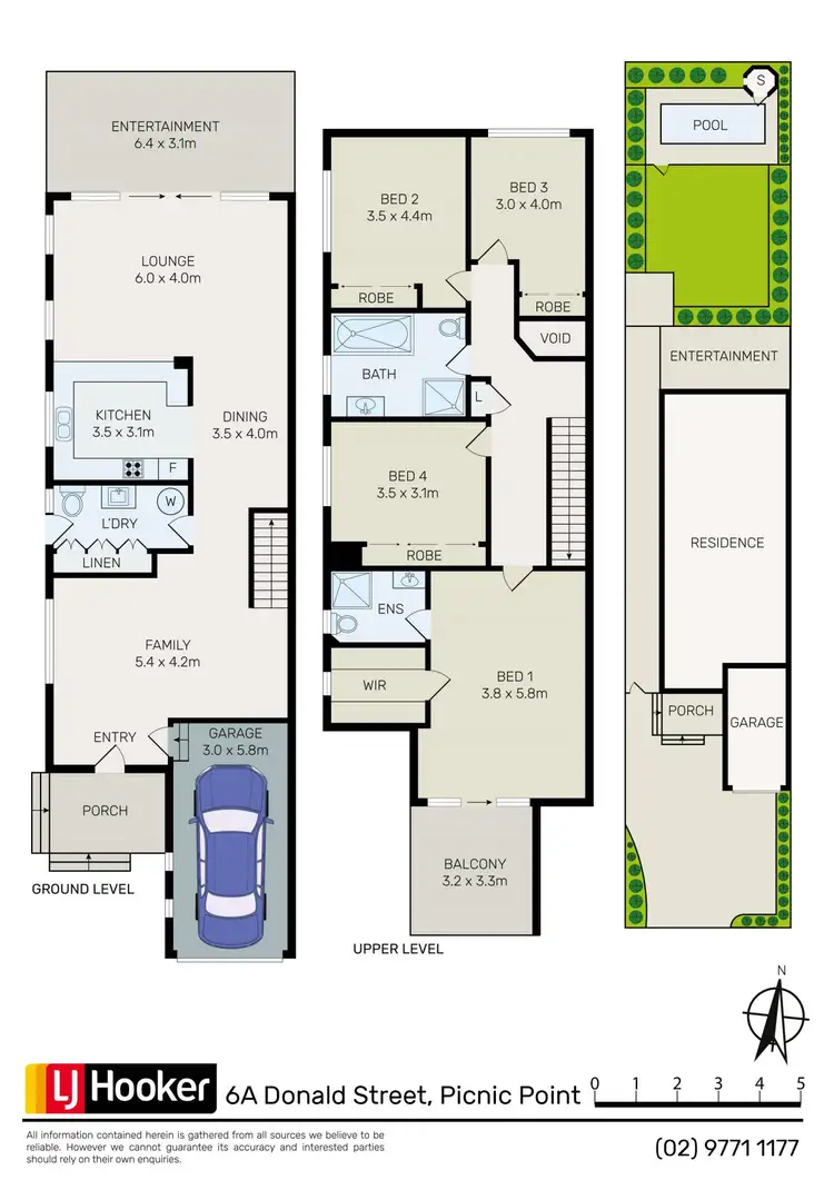 Floorplan of Homely house listing, 6A Donald Street, Picnic Point NSW 2213