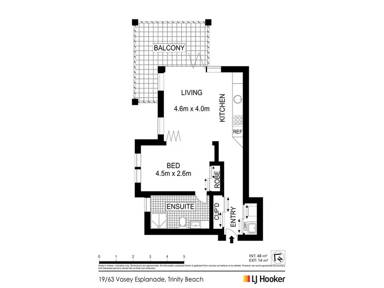 Floorplan of Homely unit listing, 19/63 Vasey Esplanade, Trinity Beach QLD 4879