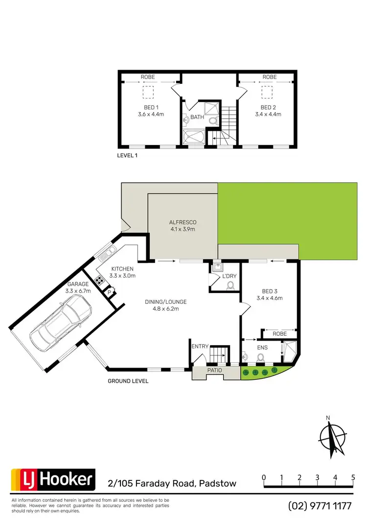 Floorplan of Homely townhouse listing, 2/105-107 Faraday Road, Padstow NSW 2211