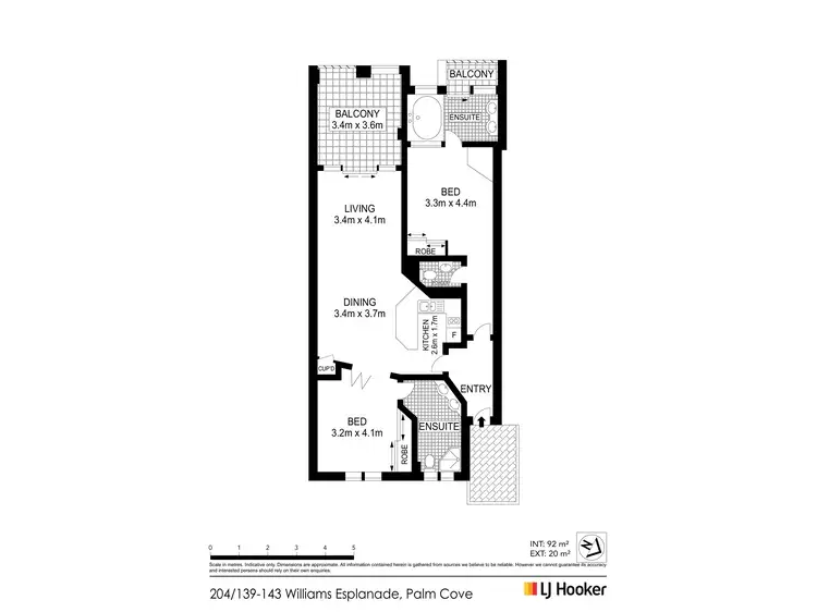 Floorplan of Homely unit listing, 204/139-143 Williams Esplanade, Palm Cove QLD 4879