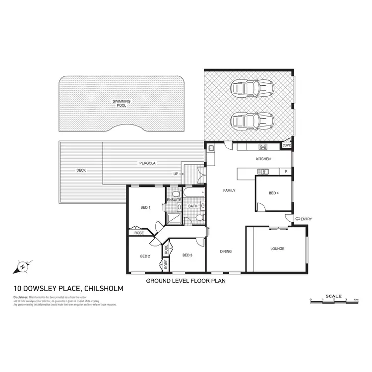 Floorplan of Homely house listing, 10 Dowsley Place, Chisholm ACT 2905