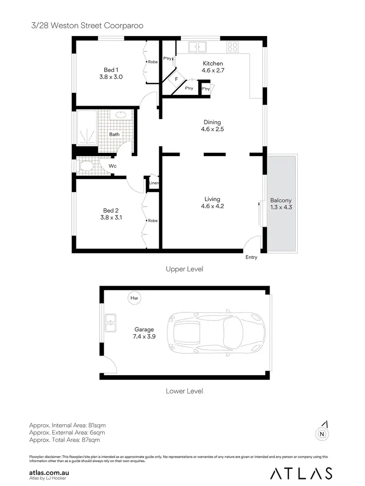 Floorplan of Homely unit listing, 3/28 Weston Street, Coorparoo QLD 4151