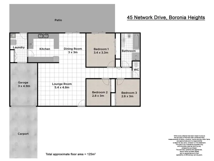 Floorplan of Homely house listing, 45 Network Drive, Boronia Heights QLD 4124