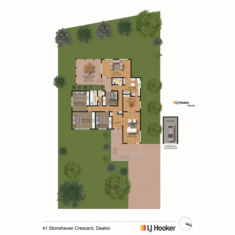 Floorplan of Homely house listing, 41 Stonehaven Crescent, Deakin ACT 2600