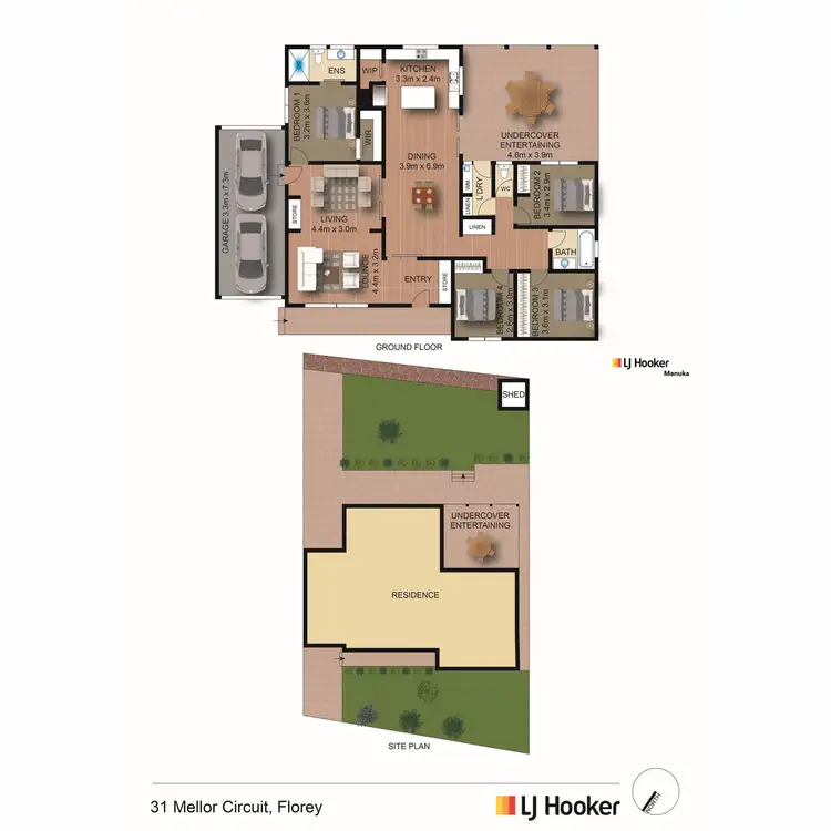 Floorplan of Homely house listing, 31 Mellor Circuit, Florey ACT 2615