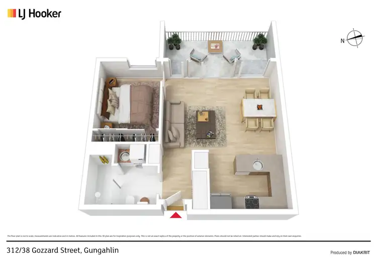 Floorplan of Homely apartment listing, 312/38 Gozzard Street, Gungahlin ACT 2912