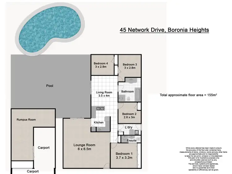 Floorplan of Homely house listing, 12 Dampier Court, Boronia Heights QLD 4124