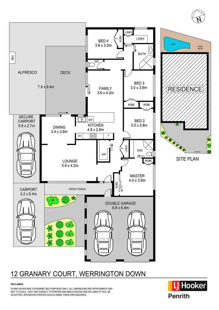 Floorplan of Homely house listing, 12 Granary Court, Werrington Downs NSW 2747