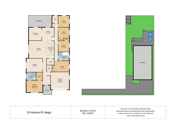 Floorplan of Homely house listing, 10 Hudson Place, Bargo NSW 2574