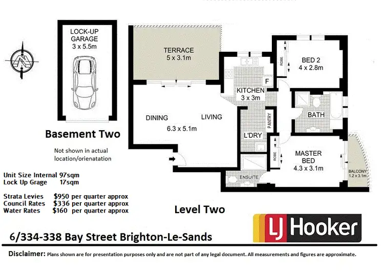 Floorplan of Homely apartment listing, 6/334-338 Bay St, Brighton-Le-Sands NSW 2216