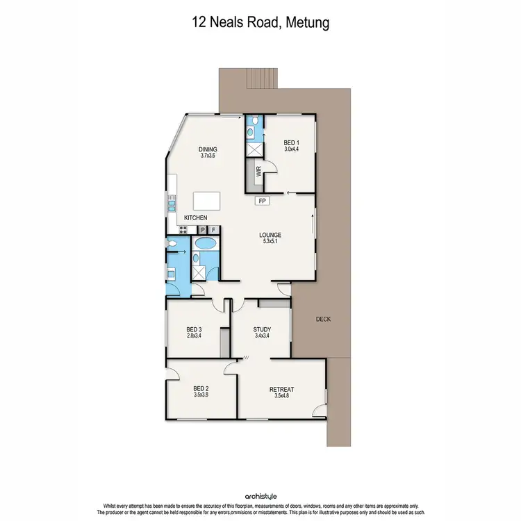 Floorplan of Homely house listing, 12 Neals Road, Metung VIC 3904
