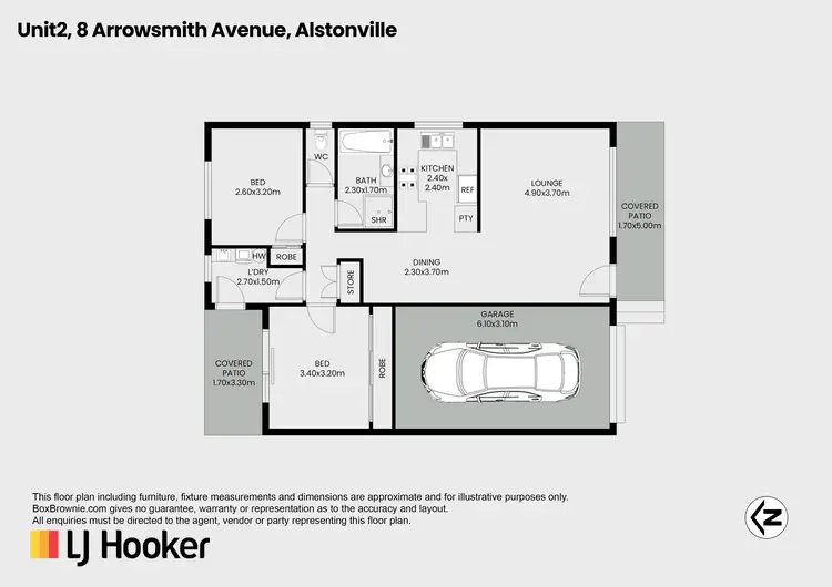 Floorplan of Homely unit listing, Unit 2/8 Arrowsmith Avenue, Alstonville NSW 2477