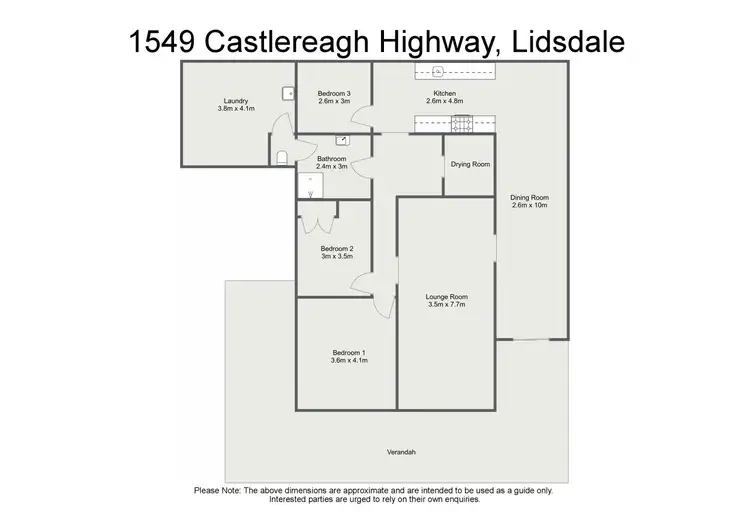 Floorplan of Homely rural property listing, 1549 Castlereagh Highway, Lidsdale NSW 2790