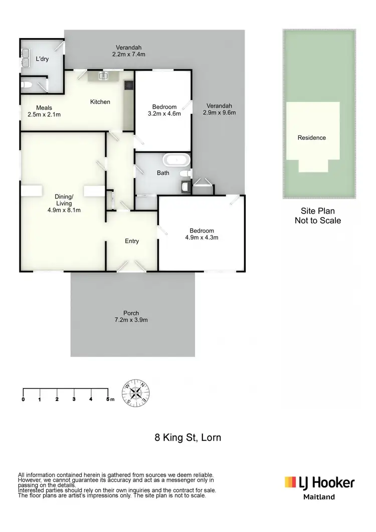 Floorplan of Homely house listing, 8 King Street, Lorn NSW 2320