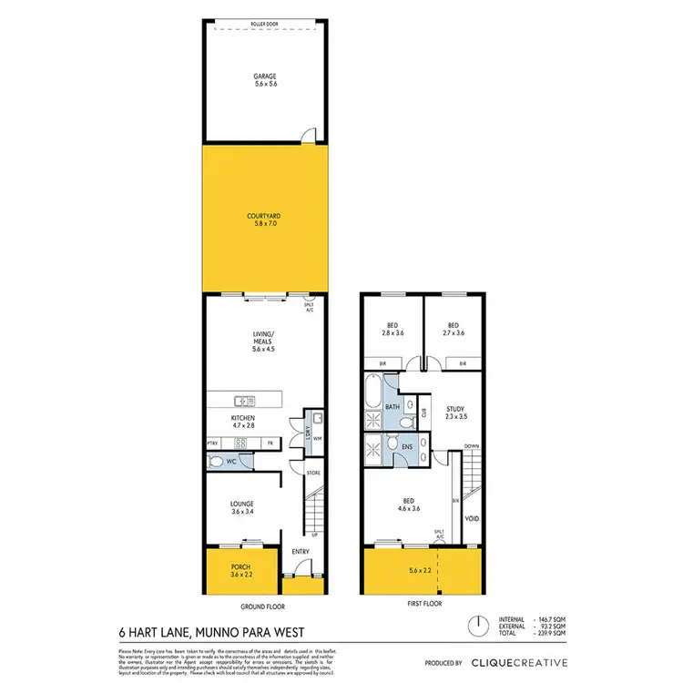 Floorplan of Homely house listing, 6 Hart Lane, Munno Para SA 5115