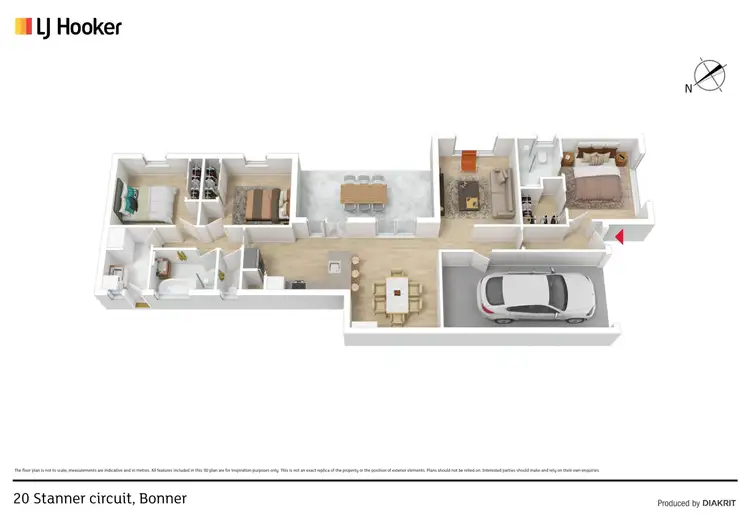 Floorplan of Homely house listing, 20 Stanner Circuit, Bonner ACT 2914