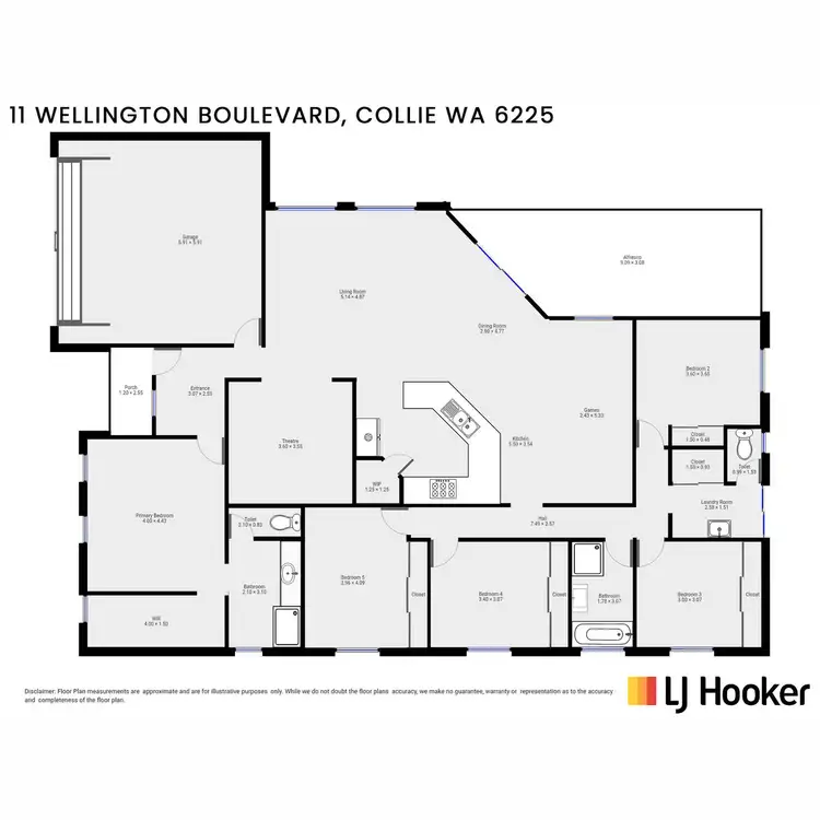 Floorplan of Homely house listing, 11 Wellington Boulevard, Collie WA 6225