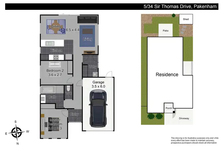Floorplan of Homely unit listing, 5/34 Sir Thomas Drive, Pakenham VIC 3810