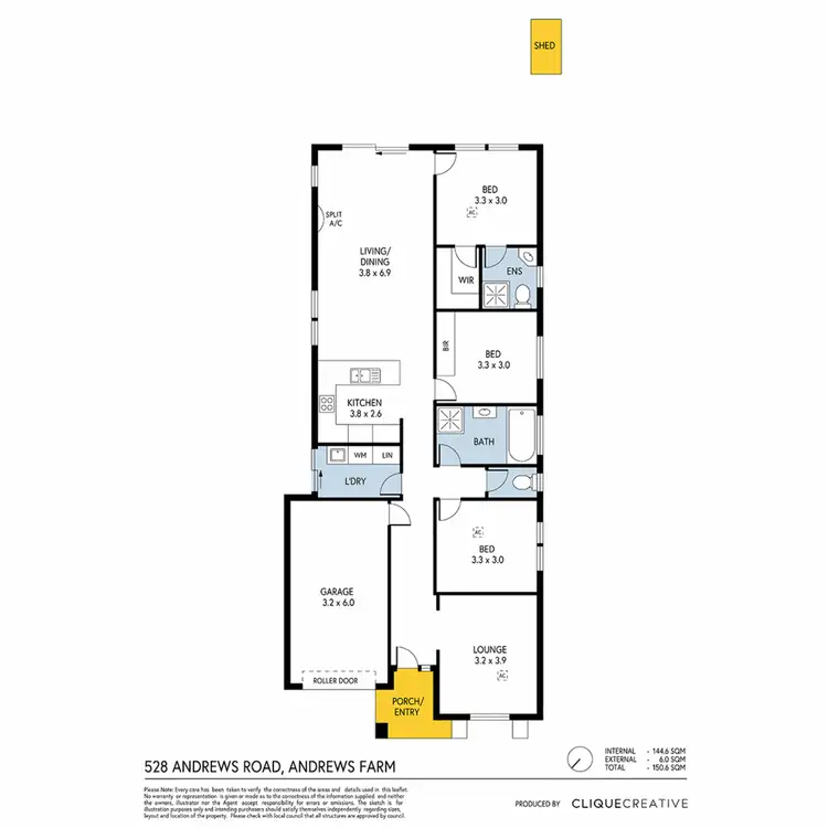 Floorplan of Homely house listing, 528 Andrews Road, Andrews Farm SA 5114