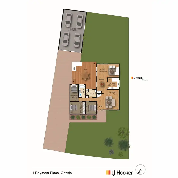 Floorplan of Homely house listing, 4 Rayment Place, Gowrie ACT 2904