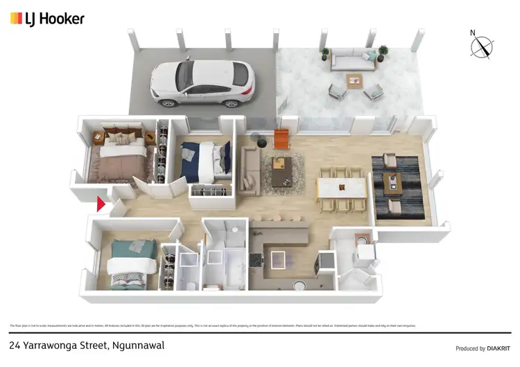Floorplan of Homely house listing, 24 Yarrawonga Street, Ngunnawal ACT 2913