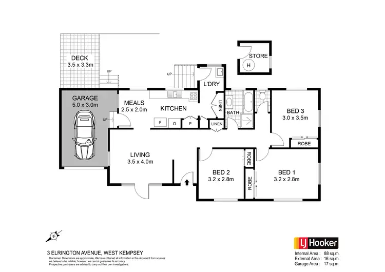 Floorplan of Homely house listing, 3 Elrington Avenue, West Kempsey NSW 2440