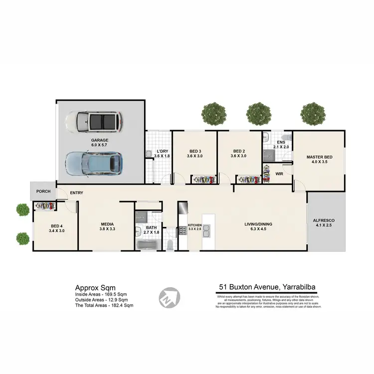 Floorplan of Homely house listing, 51 Buxton Avenue, Yarrabilba QLD 4207