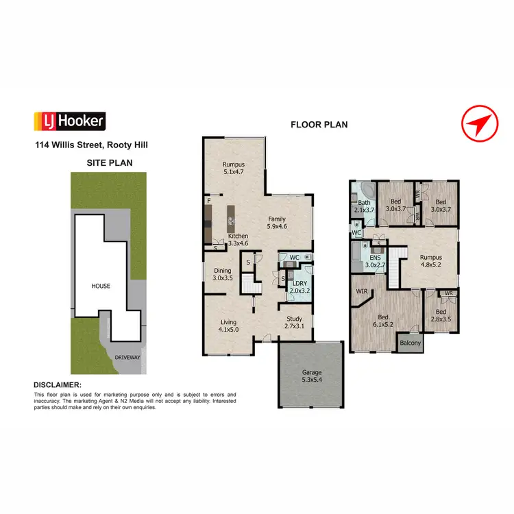 Floorplan of Homely house listing, 114 Willis Street, Rooty Hill NSW 2766