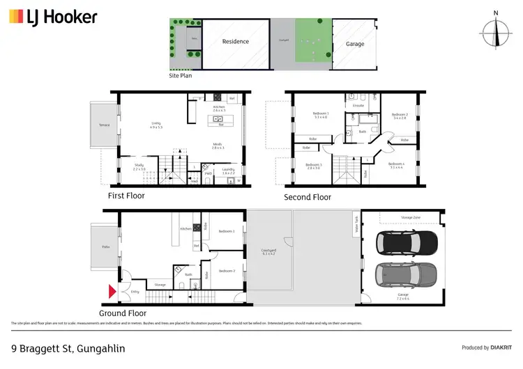 Floorplan of Homely house listing, 9 Braggett Street, Gungahlin ACT 2912