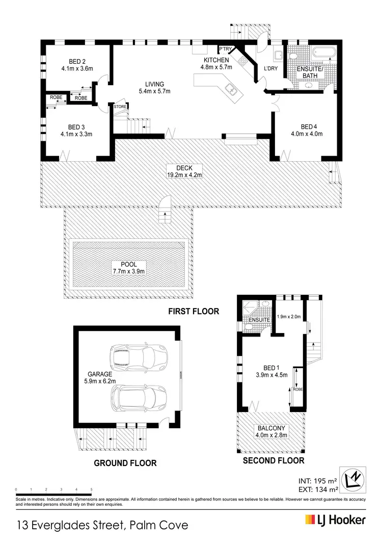 Floorplan of Homely house listing, 13 Everglades Street, Palm Cove QLD 4879