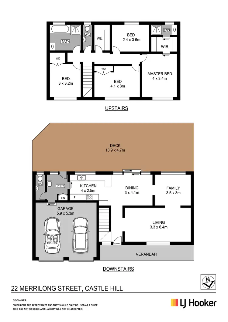 Floorplan of Homely house listing, 22 Merrilong Street, Castle Hill NSW 2154