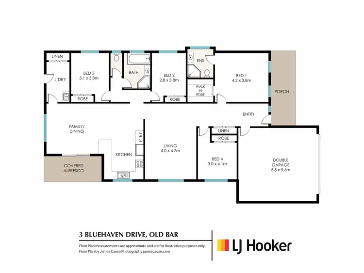 Floorplan of Homely house listing, 3 Bluehaven Drive, Old Bar NSW 2430