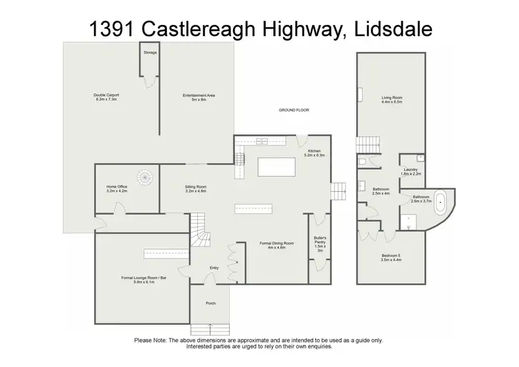 Floorplan of Homely rural property listing, 1391 Castlereagh Highway, Lidsdale NSW 2790