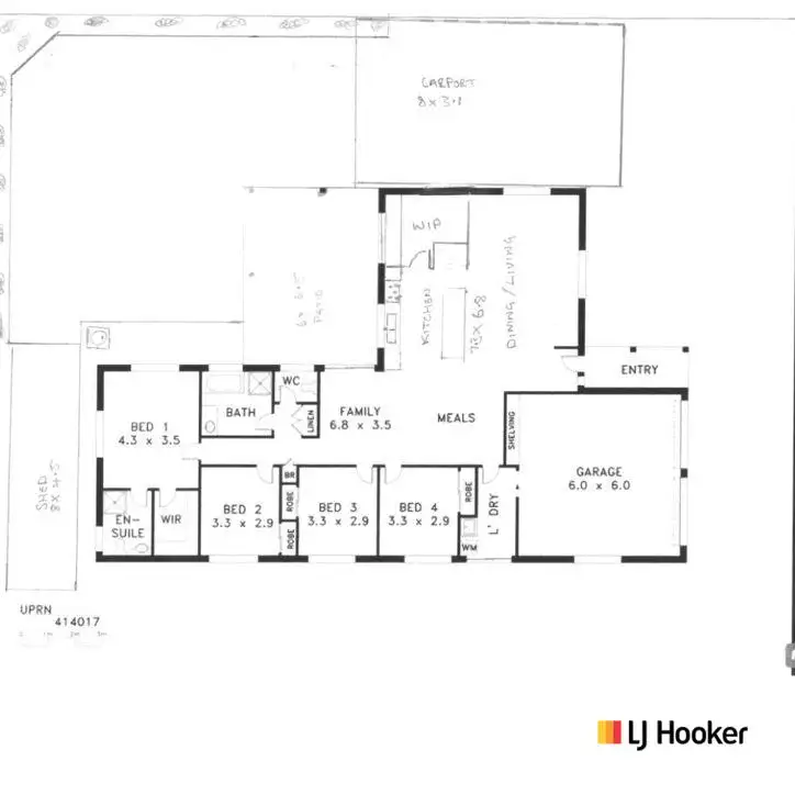 Floorplan of Homely house listing, 25 Wheeler Circuit, Kirwan QLD 4817