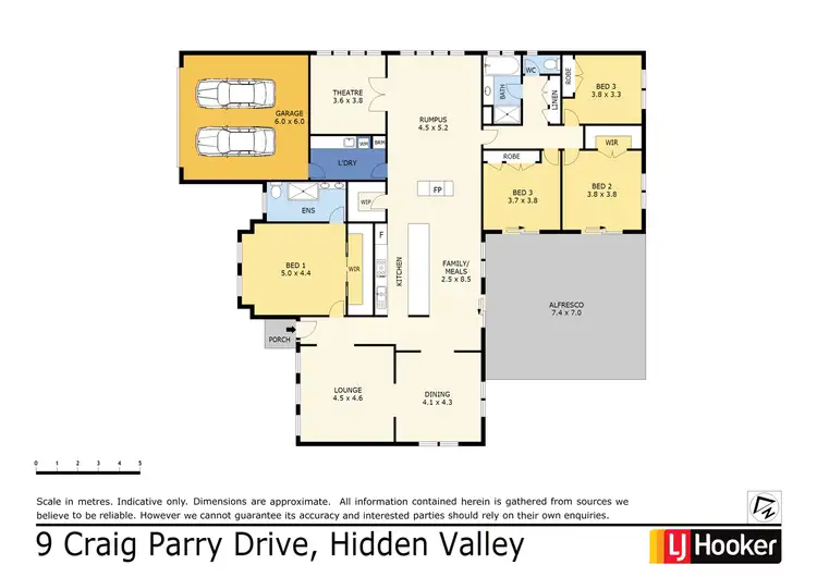 Floorplan of Homely house listing, 9 Craig Parry Drive, Hidden Valley VIC 3756