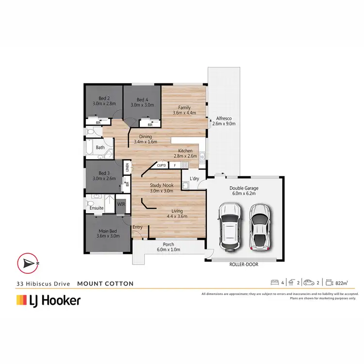 Floorplan of Homely house listing, 33 Hibiscus Drive, Mount Cotton QLD 4165