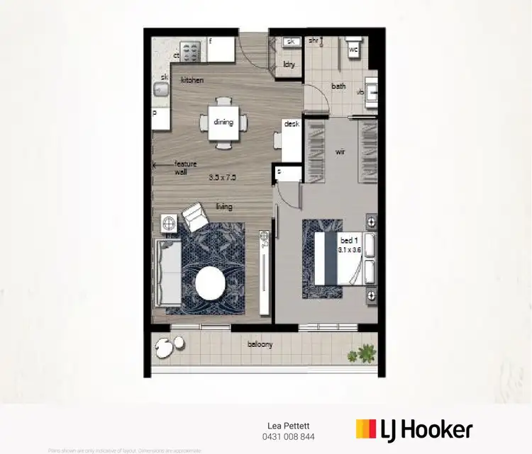 Floorplan of Homely apartment listing, 310/190 Varsity Parade, Varsity Lakes QLD 4227
