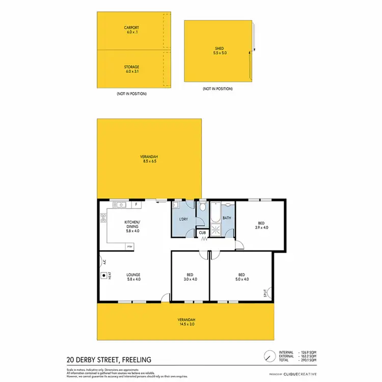 Floorplan of Homely house listing, 20 Derby Street, Freeling SA 5372