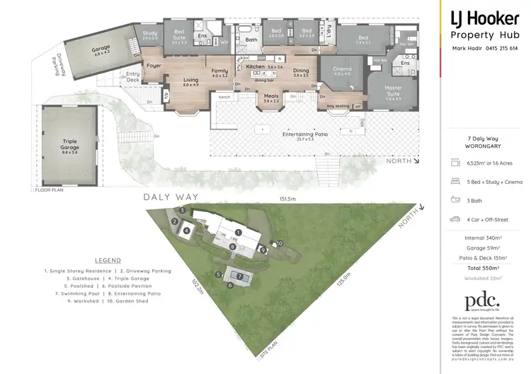 Floorplan of Homely house listing, 7 Daly Way, Worongary QLD 4213