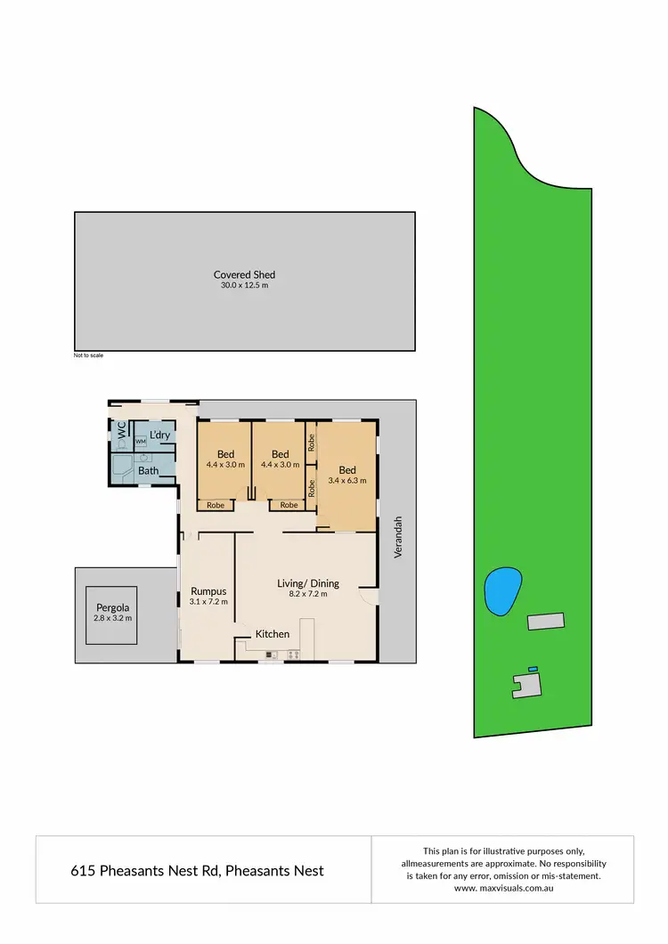 Floorplan of Homely house listing, 615 Pheasants Nest Road, Pheasants Nest NSW 2574