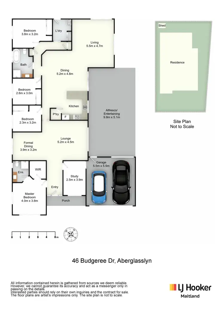 Floorplan of Homely house listing, 46 Budgeree Drive, Aberglasslyn NSW 2320
