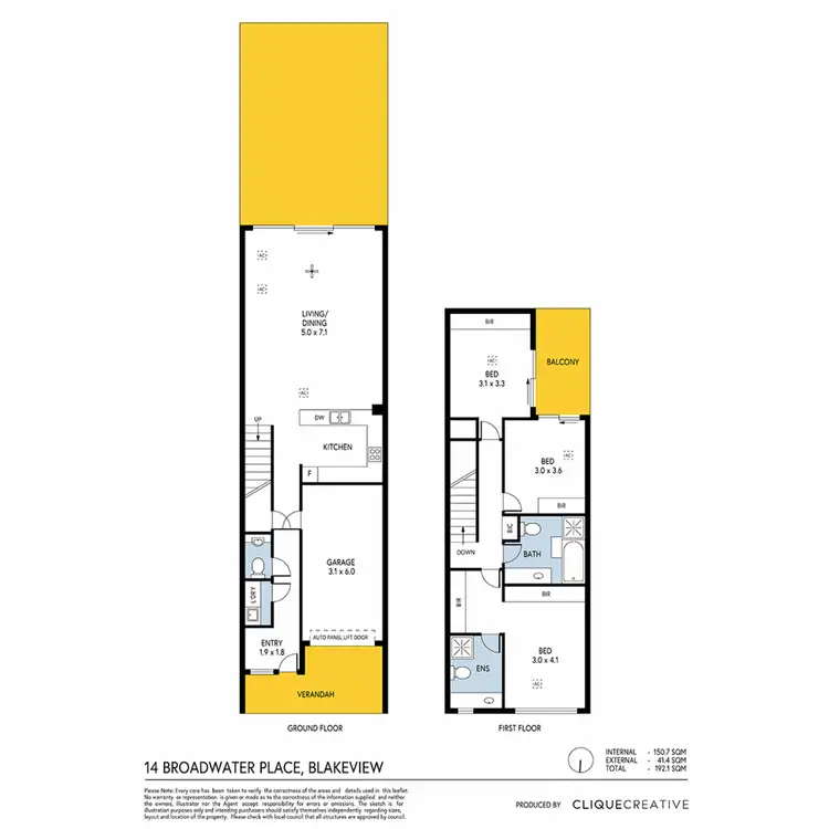 Floorplan of Homely house listing, 14 Broadwater Place, Blakeview SA 5114