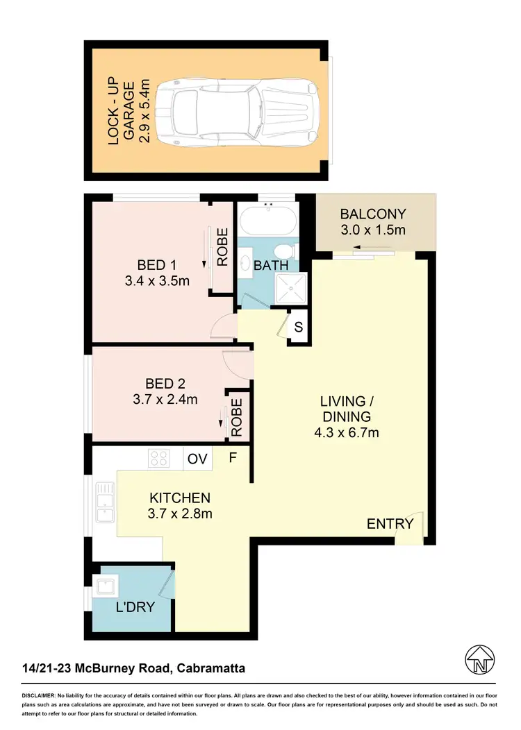 Floorplan of Homely unit listing, 14/21 Mcburney Rd, Cabramatta NSW 2166