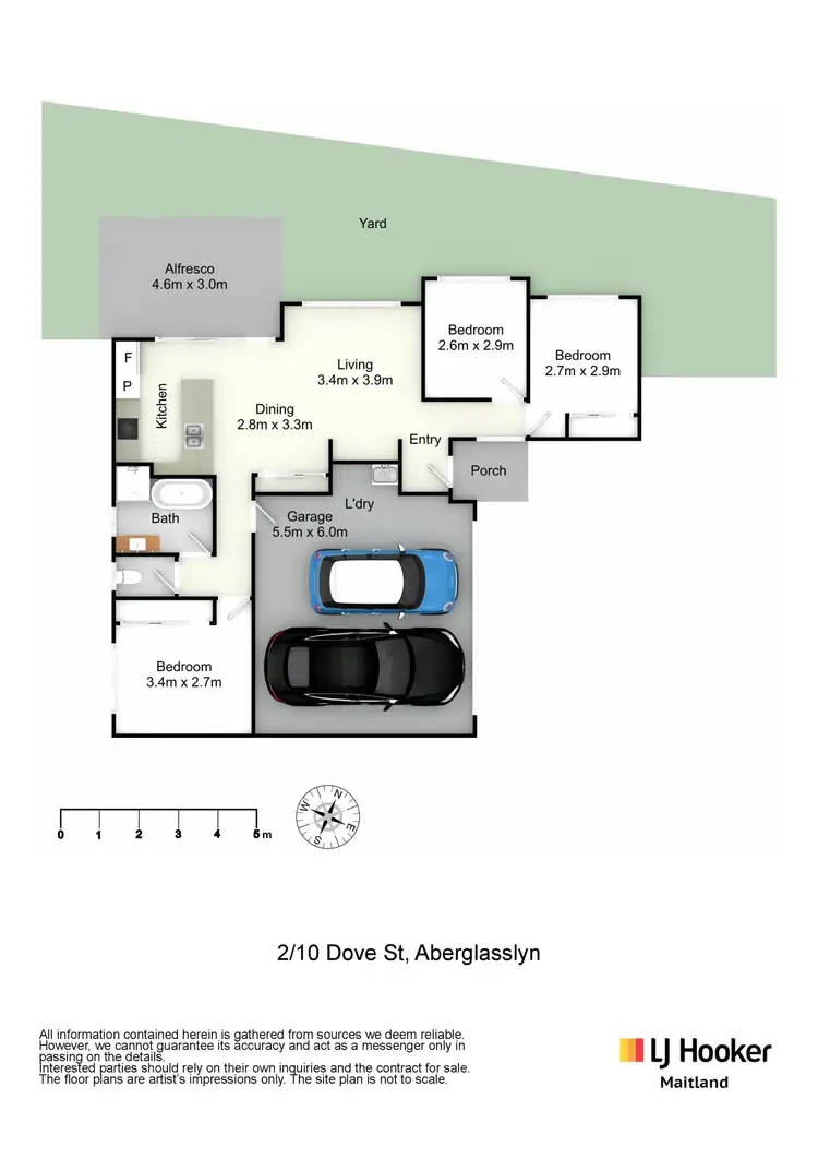 Floorplan of Homely unit listing, 2/10 Dove Street, Aberglasslyn NSW 2320