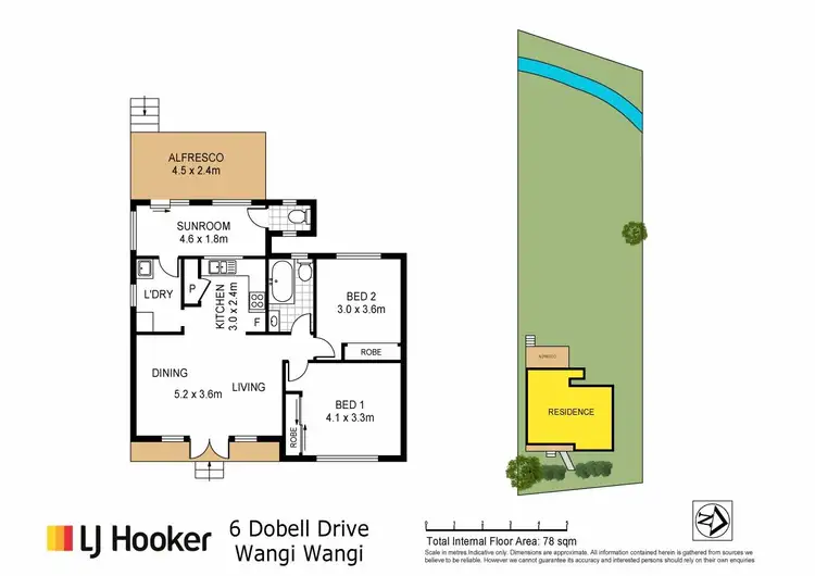 Floorplan of Homely house listing, 6 Dobell Drive, Wangi Wangi NSW 2267