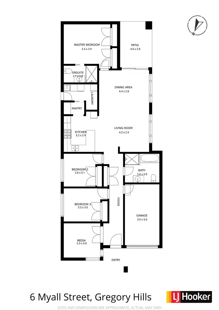 Floorplan of Homely house listing, 6 Myall Street, Gregory Hills NSW 2557