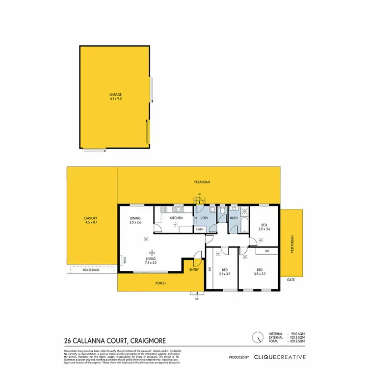 Floorplan of Homely house listing, 26 Callanna Court, Craigmore SA 5114