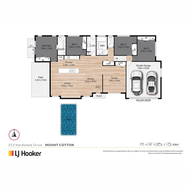 Floorplan of Homely house listing, 212 Hardwood Drive, Mount Cotton QLD 4165